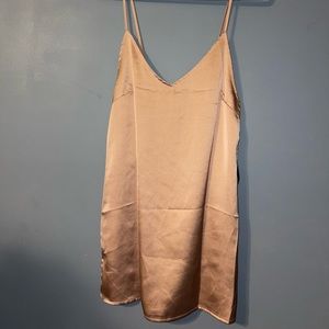 Carli bybel x misguided satin slip dress